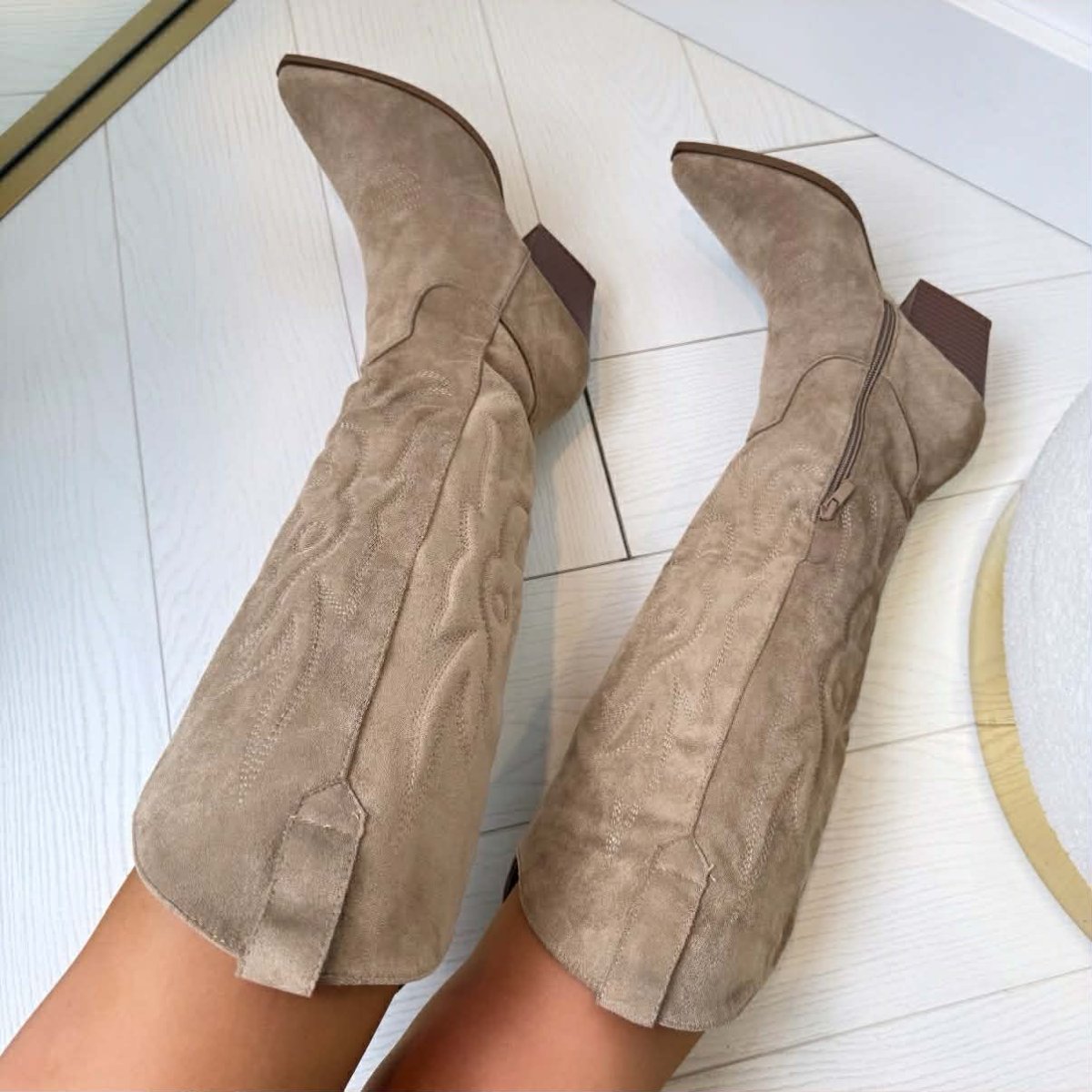 CELINE COWBOY LAARS 9697A-1 - KHAKI