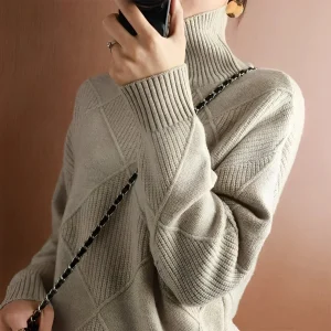Marie Luxe Cashmere Coltrui Sweater