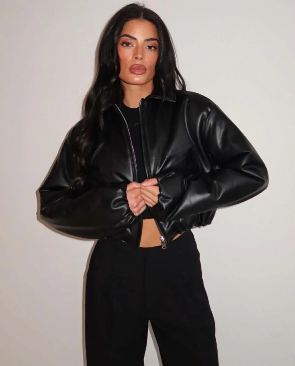 UNIQUE THE LABEL SEMMI BOMBER BLACK - Afbeelding 3