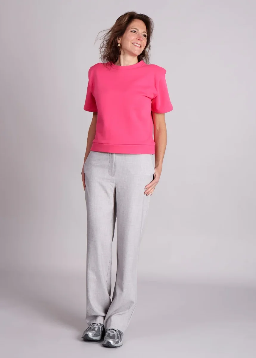 Homage top met schouderdetails Roze - Afbeelding 3