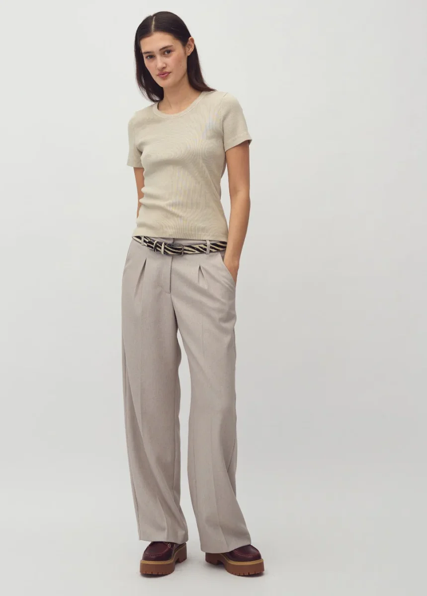 mbyM Cristiana Long-M broek linnen beige - Afbeelding 5