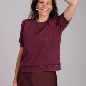 mbyM Tullie-M sweater met korte mouwen Rood